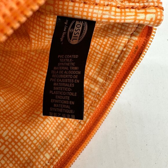 Fossil Multicolor Geometric Pattern Clutch Purse With Zipper Closure & Ring Loop - Picture 9 of 9